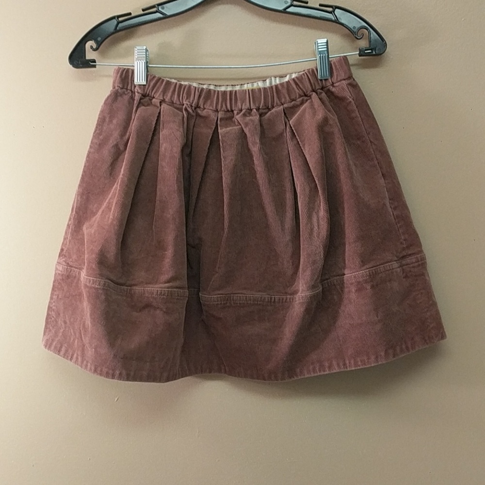 purple corduroy skirt